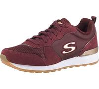Skechers Mujer OG 85 Goldn Gurl Trainer, Burgundy Suede/ Nylon/ Mesh/ Rose Gold Trim, 37 EU