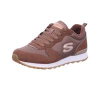 Skechers Mujer OG 85 Goldn Gurl Trainer, Chocolate Suede/ Nylon/ Rose Gold Trim, 37 EU