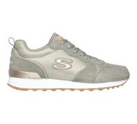 Skechers Mujer OG 85 Goldn Gurl Trainer, Taupe Suede/Mesh/Nylon/Rose Gold Trim, 35.5 EU