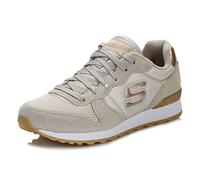 Skechers Mujer Og 85 Goldn Gurl Trainers, Taupe Suede/ Mesh/ Nylon/ Rose Gold Trim, 37 EU