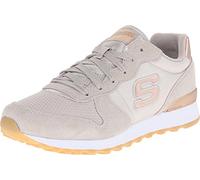 Skechers Mujer Og 85 Goldn Gurl Trainers, Taupe Suede/ Mesh/ Nylon/ Rose Gold Trim, 37 EU