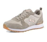 Skechers Mujer Og 85 Goldn Gurl Trainers, Taupe Suede/ Mesh/ Nylon/ Rose Gold Trim, 39 EU
