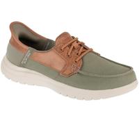 Skechers On-The-Go Flex Palmilla, Zapatillas Mujer, Olive Textile, 42 EU