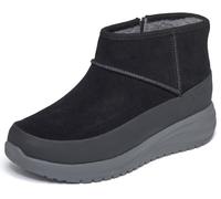 Skechers Mujer On-The-Go Stellar Botas, Black Suede Synthetic Trim, 37.5 EU