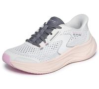 Skechers Mujer Skech Cloud Plush Horizon Slip-In ENTRENADOR, White Mesh/Synthetic/Multi Trim, 39 EU