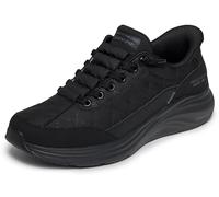 Skechers Mujer Slip-In Contour Foam Trainers - Cozy Fit Sneaker, Black, 40 EU Ancho