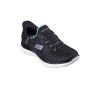Skechers Mujer Slip-Ins SUMMITS DIAMOND DREAM Sneaker 150123 Bktq Black Turquois