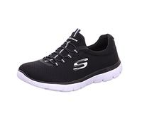 Skechers Mujer Summits 12980 Zapatillas, Black Mesh/ White Trim, 41 EU