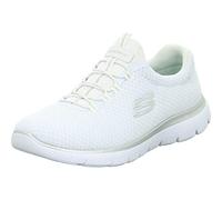 Skechers Mujer Summits 12980 Zapatillas, White Mesh/ Silver Trim, 40 EU