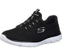 Skechers Summits, Zapatillas Mujer, Black Mesh White T, 40 EU Ancho