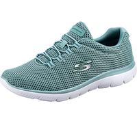 Skechers Mujer Summits 12985 Zapatillas, Sage Mesh/ White Trim, 41 EU