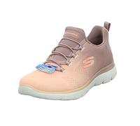 Skechers Mujer Summits Bright Charmer Zapatillas, Light Mauve Mesh/Coral Trim, 38 EU