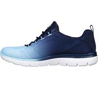 Skechers Tenis sin cordones para hombre Edgeride Commissioner Ribete malla azul marino claro 39 EU