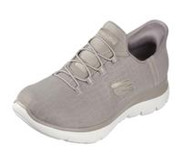 Skechers Mujer Summits Classy Night Slip-In ENTRENADOR, Taupe Mesh/Gold Trim, 37 EU