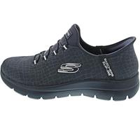 Skechers Zapatillas Summits Classy Night Malla azul marino oscuro, detalle plateado Talla 37 EU