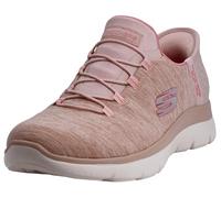 Skechers Mujer Summits Dazzling Haze Zapatillas, Rose Mesh/Pink Trim, 38 EU