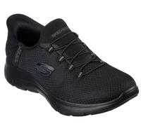 Skechers Zapatillas Track-Ripkent – Diseño de diamante, malla negra ribete gunmetal – 37.5 EU