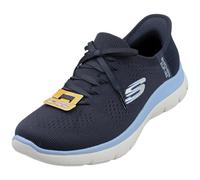 Skechers Mujer Summits New Daily Slip-In ENTRENADOR, Navy Knit/Blue Trim, 40 EU