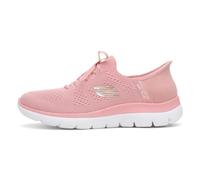 Skechers Mujer Summits New Daily Slip-In ENTRENADOR, Rose Knit/Coral Trim, 38.5 EU