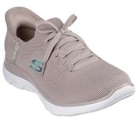 Skechers Mujer Summits New Daily Slip-In ENTRENADOR, Taupe Knit/Mint Trim, 38 EU