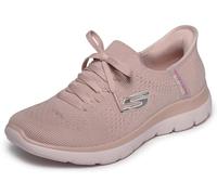 Skechers Mujer Summits New Daily Zapatillas, Light Mauve Knit/Light Pink Trim, 37 EU
