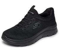 Skechers Mujer Summits Plus Summer Haze Zapatillas, Black, 39 EU