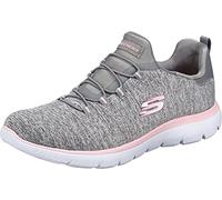 Skechers Mujer Summits Quick Getaway Zapatillas, Grey Light Pink, 41 EU Ancho