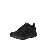 Skechers Mujer Summits Suited Zapatillas, Black Leather/Mesh/Duraleather Trim, 36 EU