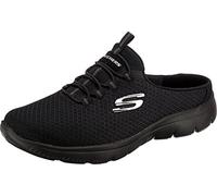 Skechers Mujer Summits Swift Step Zapatillas, Black Mesh/Trim, 38 EU