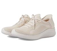 Skechers Mujer Ultra Flex 3.0 Brilliant Path Slip-In ENTRENADOR, Natural Knit/Periwinkle Trim, 38 EU Large