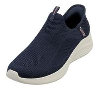 Skechers Mujer Ultra Flex 3.0 Easy Win Slip-In ENTRENADOR, Navy Knit/Trim, 41 EU