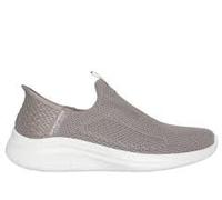 Skechers Mujer Ultra Flex 3.0 Easy Win Slip-In ENTRENADOR, Taupe Knit/Trim, 37.5 EU