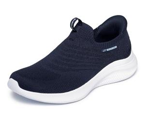 Skechers Mujer Ultra Flex 4.0 Pure Dream Slip-In Entrenador, Navy, 37.5 EU