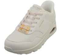 Skechers Mujer Uno Banksia Luxe Slip-In ENTRENADOR, White Duraleather, 38 EU