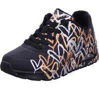 Skechers Uno- Metallic Love, Zapatillas Mujer, Negro Oro, 37.5 EU