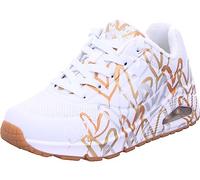 Skechers Uno- Metallic Love, Zapatillas Mujer, Blanco Oro, 37.5 EU