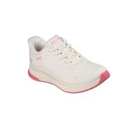 Skechers Mujeres BOBS Squad 4 Slip-Ins Aspecto Básico 117624 WPK Blanco Rosa