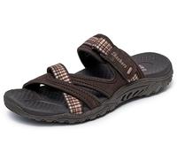 Skechers Mujeres Reggae-Color-Full Sandalia Deslizante, chocolate, 35 EU