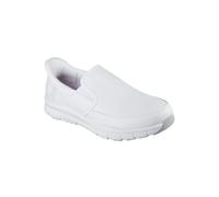Skechers Nampa Broxtin Medical Service - Zapatos para Hombre, Piel sintética Blanca, 41 EU