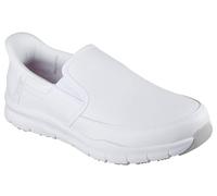 Skechers Nampa Broxtin Medical Service - Zapatos para Hombre, Piel sintética Blanca, 44 EU