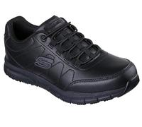 Skechers Nampa Osil, Zapatos de Servicio médico Hombre, Black Synthetic, 41.5 EU