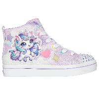 Skechers niÃ±a Twinkle Toes: Twi-Lites 2.0 - Unicorn Glam en Lavanda, talla 28