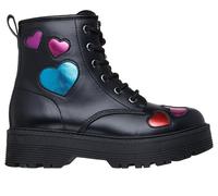 Skechers niña Gravlen Hi - Metallic Heart en Negro, talla 29