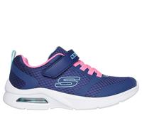 Skechers niña Microspec Max - Racer Gal en Navy/Rosa, talla 28.5