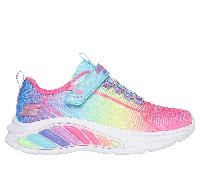 Skechers Niñas, Zapatillas, Malla Turquesa Multi Trim, 27 EU