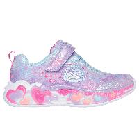 Skechers niña S-Lights: Eternal Heart Lights en Lavanda, talla 30