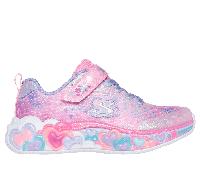 Skechers niña S-Lights: Eternal Heart Lights en Rosa Claro, talla 35