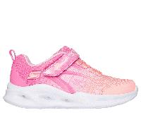 Skechers niña S-Lights: Sola Glow - Color Breeze en Rosa, talla 27.5