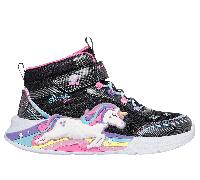 Skechers niña S-Lights: Unicorn Chaser - Jumping Magic en Negro, talla 29