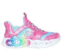Skechers niña Slip-ins: Infinite Heart Lights en Rosa, talla 30